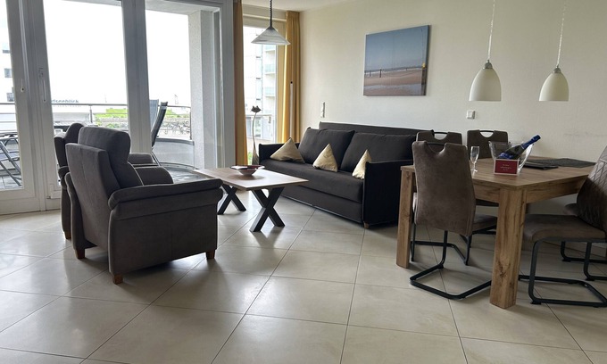 Norderney Apartment | Spacious 3-room vacation apartment with balcony & sea view!
