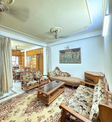 Vidhyadhar Nagar Apartment | Spacious 3BHK Stay with Balcony & Kitchen comforts