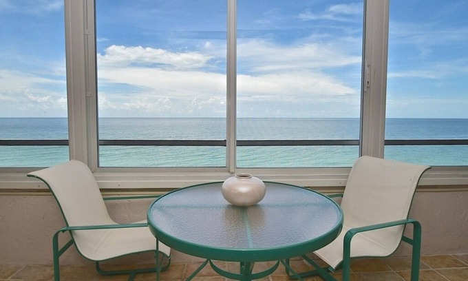 Siesta Key Condo | Spacious 7th Floor Beachfront Condo with Stunning Gulf Views & Private Beach at Fishermans Haven. FH