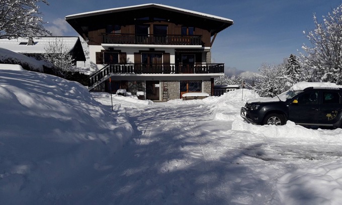 Combloux Apartment | Spacious apartment, terrace, open view of the valley and Mont-Blanc