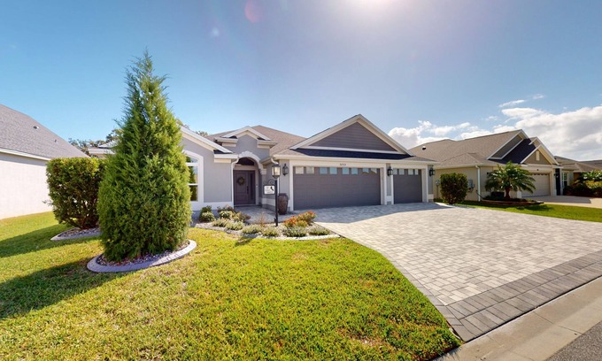 Wildwood House | Spacious dog-friendly home with heated pool, outdoor seating, en suite bedrooms