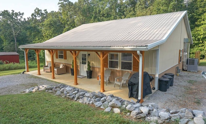 Gilbertsville House | Spacious Home in Moors Community on KY Lake with Outdoor Hot Tub and Fire Pit