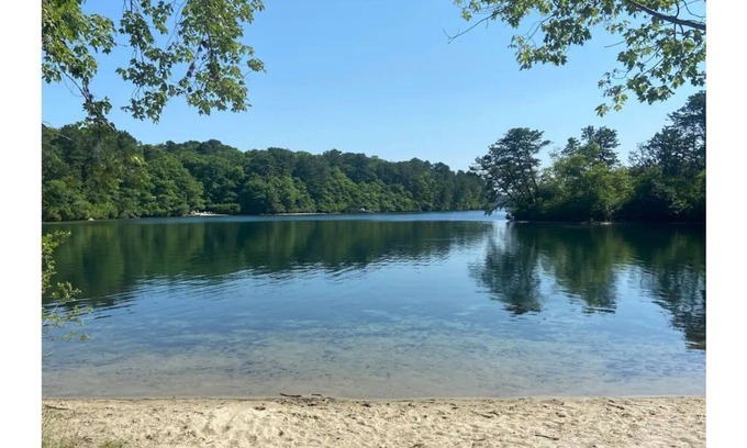 Brewster House | Spacious home with private pond beach, steps from the rail trail