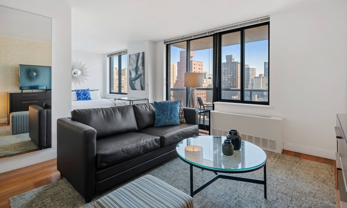 Gramercy Apartment | Spacious, Modern Studio in Gramercy with Balcony