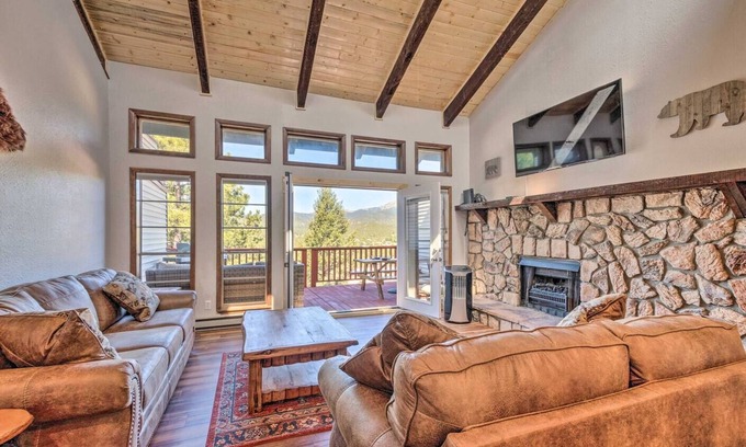 Ruidoso House | Spacious, Near Midtown w/Grill+Deck+Views+Arcade