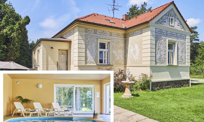 Plana nad Luznici Villa | Spacious two-storey villa with heated indoor pool, sauna and large garden