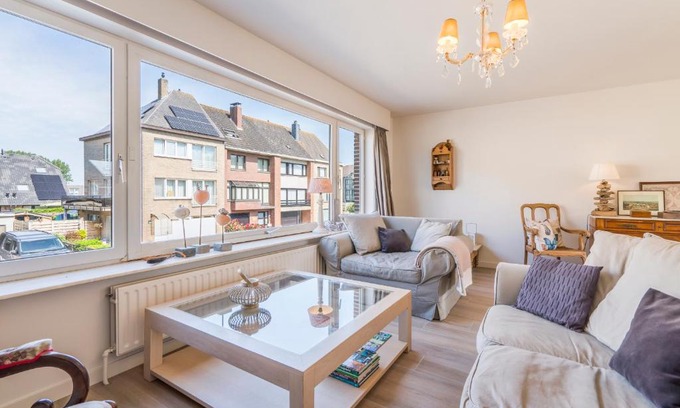 Bredene Apartment | Spacious, warm and updated Home w parking & garden