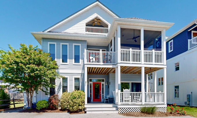 Rehoboth by the Sea House | Spectacular pet friendly house walk to beach w/ocean views, private pool