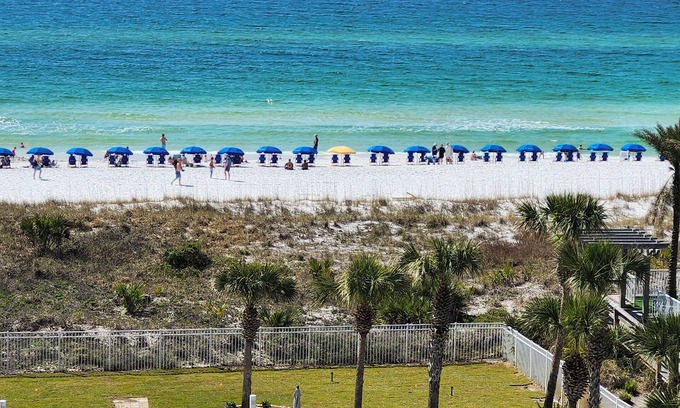 Fort Walton Beach Condo | SPECTACULAR TOP FLOOR VIEWS! DESTIN WEST GULF 611~Lazy River-FREE Beach Service!