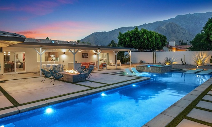 Racquet Club West House | Spend Fall in Palm Springs! Modern Palm Springs Home with Lap Pool