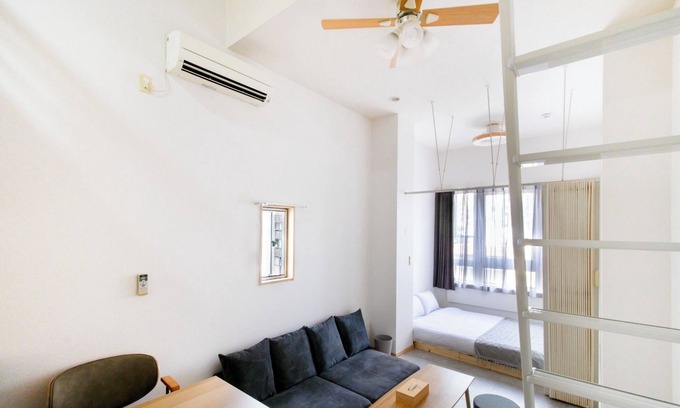 Chuo-ku Apartment | STAIRS HOTEL 401 1K loft perfect for longterm s/Fukuoka Chuo-ku Fukuoka