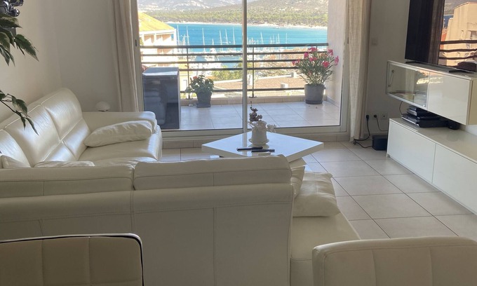 Calvi Apartment | Standing apartment: sublime sea and mountain views, private parking, 5mn from the beach