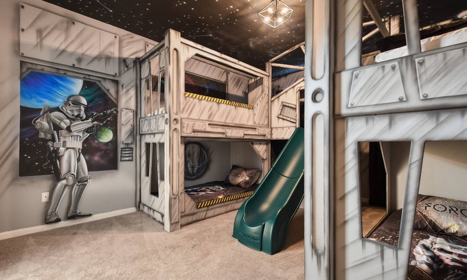 Kissimmee House | Star Wars Slide + Mario Kart Beds + Poolside Bliss Near Disney