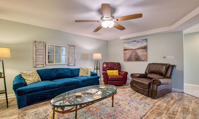 Lake Junaluska Apartment | Starstorm Mountain ApartmentnLakeview deck & hiking trail, near many activities.