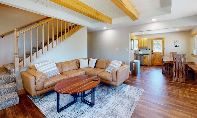 Upper Kingsbury House | Stateline Stunner | House in Stateline with wraparound deck, fireplace, grill