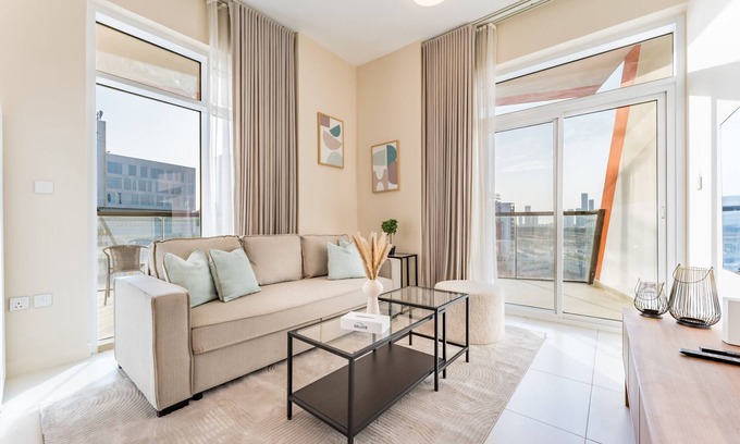 Jadaf Apartment | Steps from Retail Stores and Sports Facilities 1BR, Binghatti Gateway, Al Jaddaf
