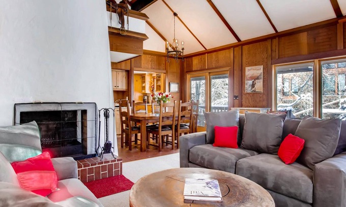 Vail House | Steps to Gondola Forest Road Chalet with Jacuzzi & Wood Burn Fireplace