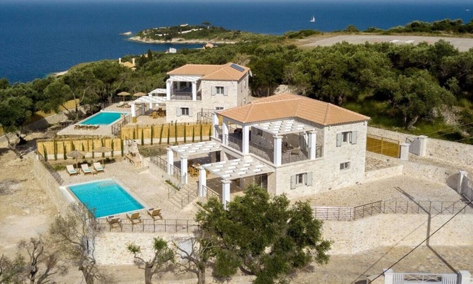 Paxos Villa | Stone Villa with Infinity Pool & Sea Views
