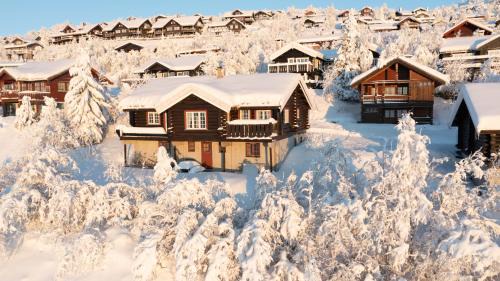 Beitostolen House | Storhytte nær alpinbakken med 6 soverom og badstu