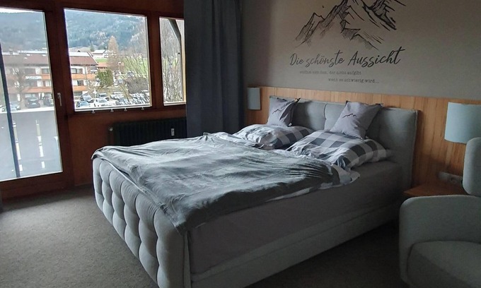 Inzell Apartment | Studio Apartment 'Chiemgauer Alpenglück' with Mountain View, Balcony and Wi-Fi