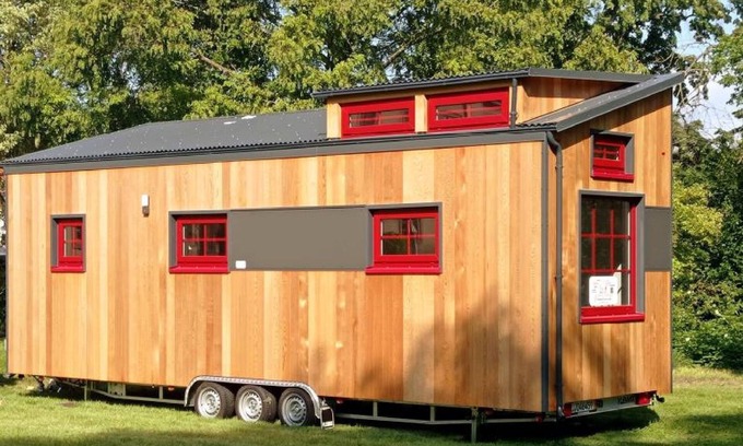 Priort House | Studio Apartment "Tiny House Paradies" with Private Terrace, Shared Garden & Wi-Fi