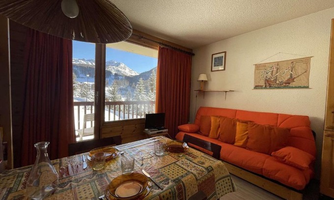 Montgenevre Apartment | Studio avec balcon à Montgenèvre, animaux acceptés - FR-1-330D-35