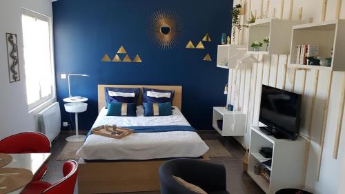Vemars Apartment | Studio Bleu - Parc Astérix - Mer de Sable - Villepinte - Aéroport CDG