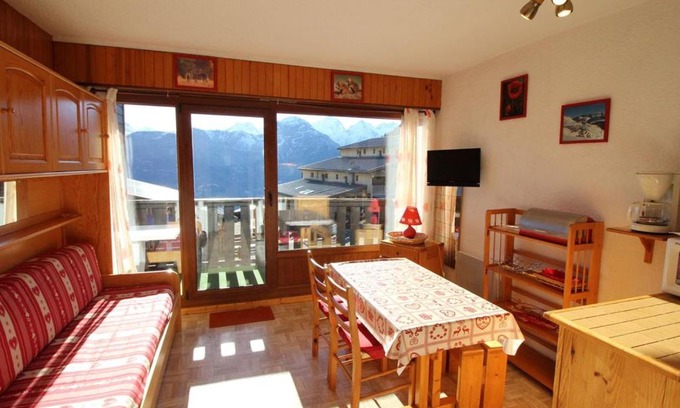 Auris Apartment | Studio cabine 4 pers, pied des pistes, vue sud - FR-1-297-275