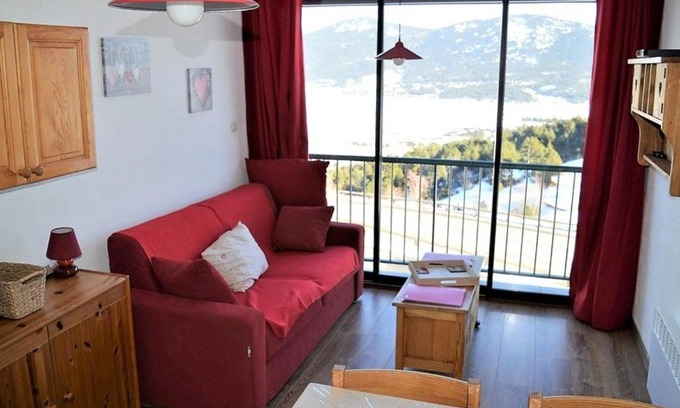 Les Angles Apartment | Studio cabine avec kitchenette équipée et TV - FR-1-593-8