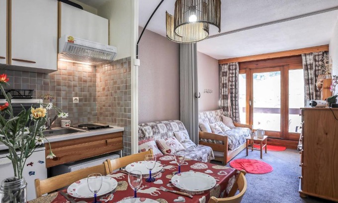Villarembert Apartment | Studio Cosmos-8 by Interhome