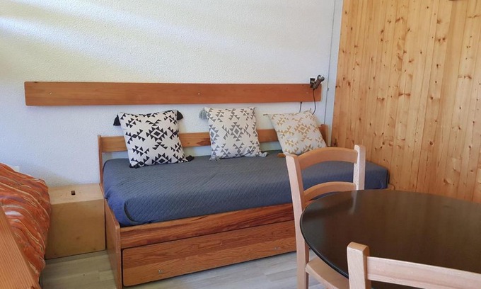 Arc-1600 Apartment | Studio cosy pour 2 à Arc 1600, ski aux pieds, proche commerces et remontées mécaniques - FR-1-411-446
