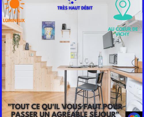 Cœur de Ville Apartment | Studio hypercentre lumineux wifi Villa Marie Celine