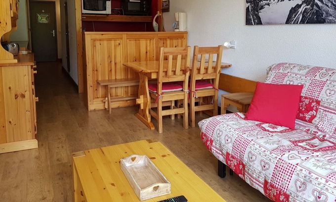 Arc-2000 Apartment | Studio Les Arcs 2000, studio flat, 5 persons