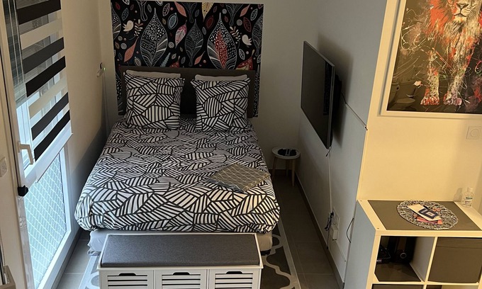 Decines-Charpieu Apartment | Studio Stade ol Proche Euroexpo