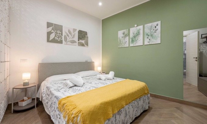 Corso dei Mille - Sant'Erasmo Apartment | Studio 'Verde Incanto' with Wi-Fi and Air Conditioning