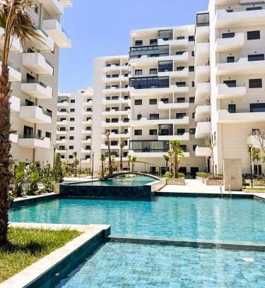 Ain Harrouda Apartment | Studio vue sur mer avec piscines à Ocean Park Zenata