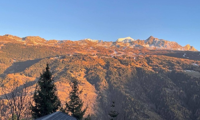 Les Chapelles Apartment | Studio with breathtaking view of Les Arcs