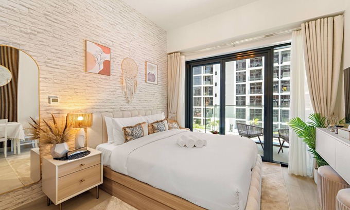 Nad Al Sheba Apartment | Studio with Pool, Gym, BBQ area and Playground
