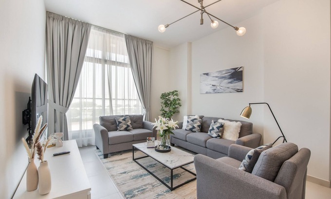 Nad Al Sheba Apartment | Stunning 1BR at Prime Views Meydan by Deluxe Holiday Homes