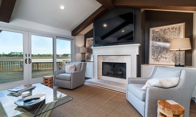 Seabrook Island House | Stunning 4 Bed/3.5 Bath w/Panoramic Marsh Views! Dock! Amenity Cards!