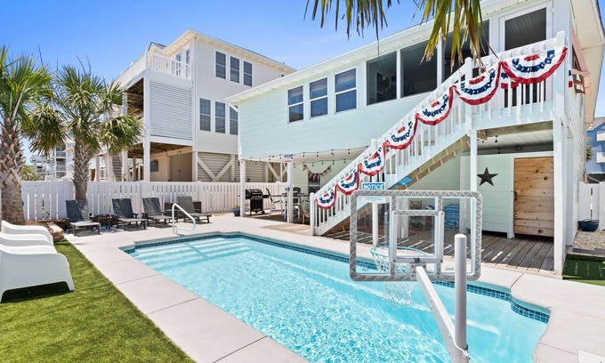 Ocean Isle Beach House | Stunning Beach Retreat with New Saltwater Pool - Perfect for Your Summer Getaway