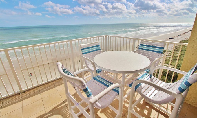 New Smyrna Beach Condo | Stunning Corner Unit in Malibu with Beautiful Ocean Views from the Balcony