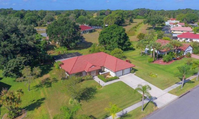 North Port House | Stunning Heated Pool Home Convenient to Everything