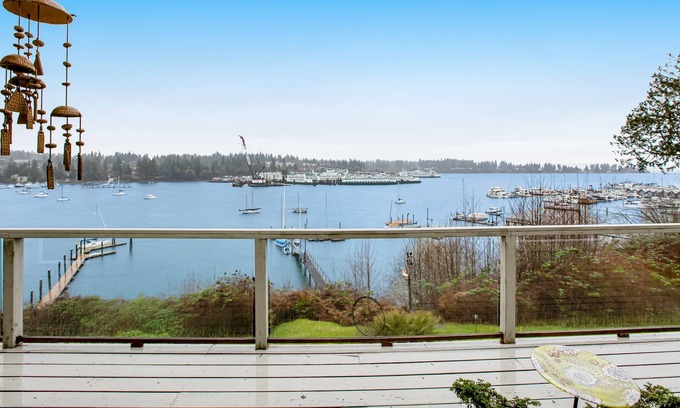 Bainbridge Island House | Stunning island home with water views, 2 kitchens, game room & wine cellar