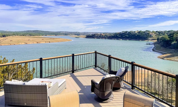 Spicewood House | Stunning lakefront home with 2 patios, chef's kitchen, & lake access