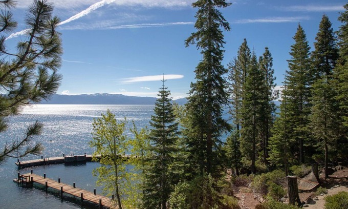 Tahoe City House | Stunning Lakefront Estate 4 acres with private pool beach piers and buoys. Incredible views!