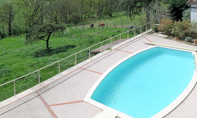 Lacapelle-Segalar House | Stunning private villa for 6 guests with WIFI, private pool, A/C, TV, terrace and pets allowed