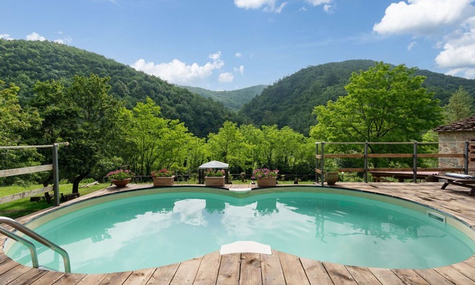 Borgo San Lorenzo Villa | Stunning private villa with WIFI, private pool, TV, patio and panoramic view, close to Florence