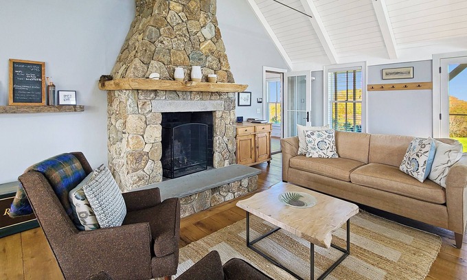 North Truro House | Stunning & Private 6BD+ Oceanfront Complex-Amazing Views, A/C, Hot Tub, Walk to Coast Guard Beach