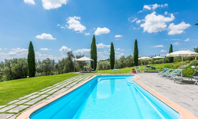 Cerreto Guidi Villa | Stunning private villa with private pool, A/C, WIFI, TV, terrace, pets allowed and panoramic view